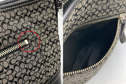COACH コーチ ミニシグネチャー 2WAY ショルダーバッグ F10945 中古 D4