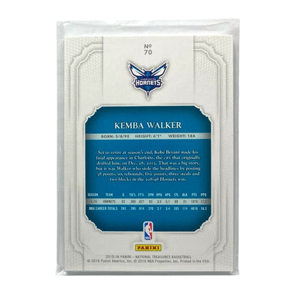 PANINI NBAカード NATIONAL TREASURES KEMBA WALKER HORNETS /99 #70 中古 IT2