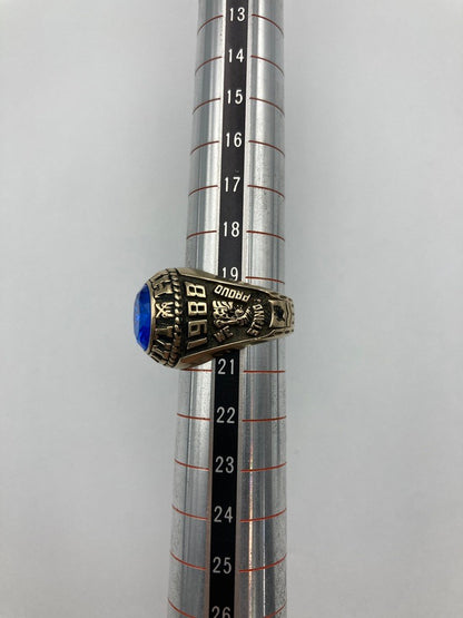 JOSTENS ジャスティンズ VIDOR HIGH ビダー・ハイスクール 1988年 カレッジリング 20号 合金 中古 D4