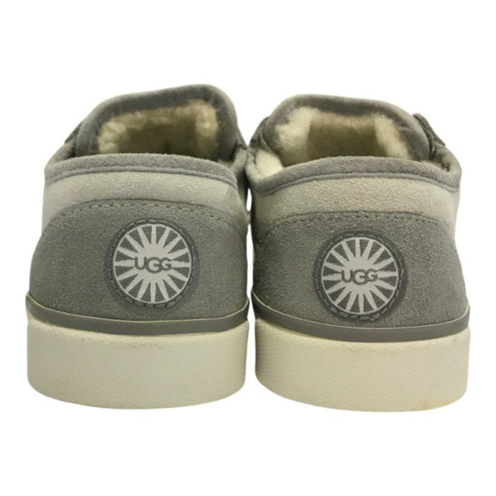 UGG アグ LAELA スニーカー レディース ラエラ スリッポン 紐なし ラメ ボア ホワイト/シルバー 22cm 3076 中古 T1