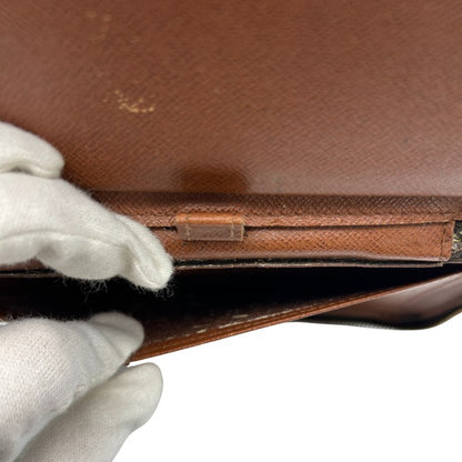 ルイヴィトン LOUIS VUITTON モノグラム アジェンダジオット 手帳ケース ラウンドファスナー ブラウン M62950 ブランド 小物 カード入れ 中古 W４