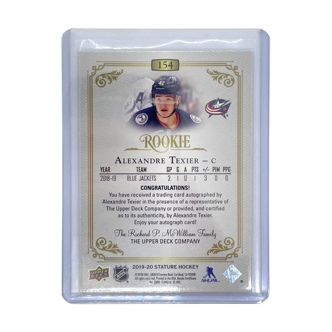 UPPER DECK NHLカード STATURE ALEXANDRE TEXIER BLUE JACKETS 046/199 #154 中古 IT1
