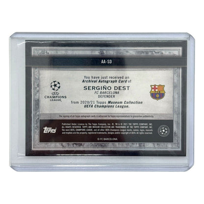 TOPPS サッカーカード MUSEUM COLLECTION SERGINO DEST BARCELONA /150 #AA-SD 中古 IT1