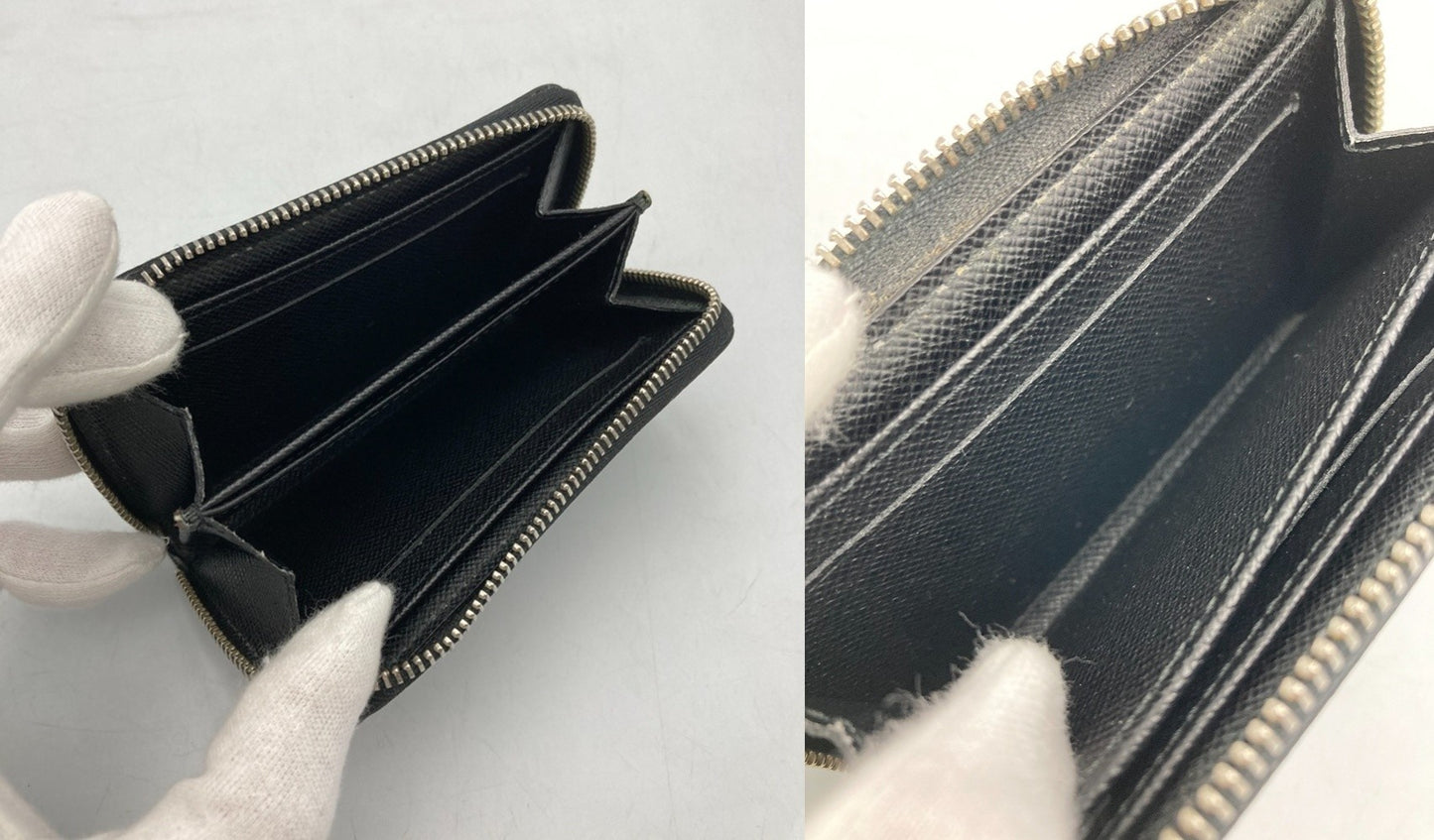 LOUIS VUITTON ルイヴィトン ジッピーコインパース ダミエ グラフィット N63076 中古 D4