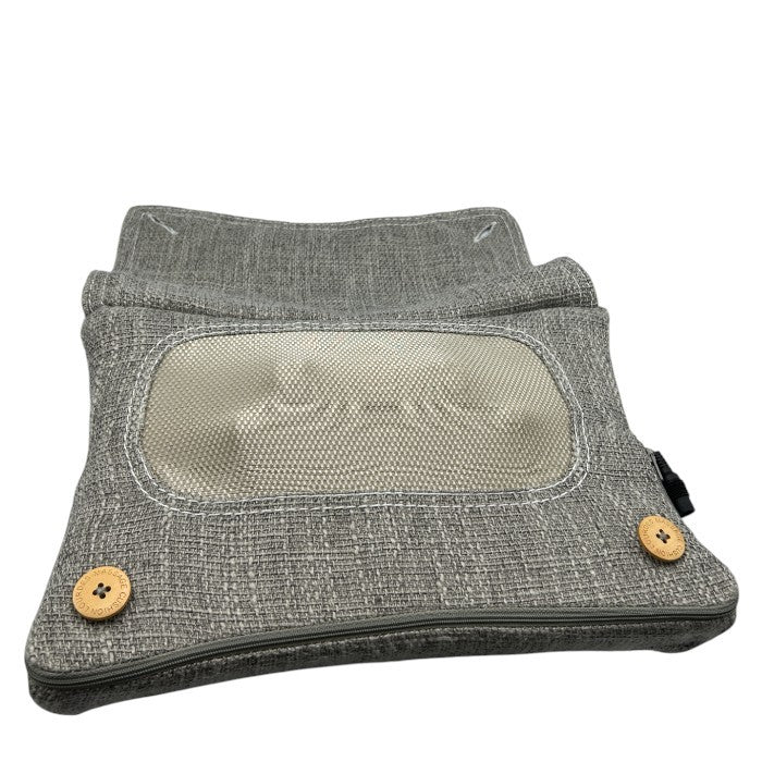 ルルド マッサージクッションS DP AX-HCL139gr シルバーグレー 医療機器認証番号：223AGBZX00069000 Lourdes ドライバーズパック カーアダプター付 マッサージ機 中古 W4