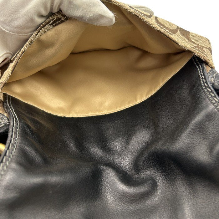 COACH コーチ ワンショルダー バッグ 11441 鞄 トート レザー キャンバス ミニソーホー 中古 W４