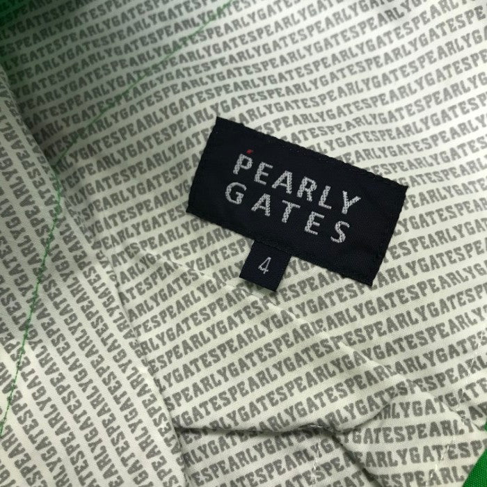 PEARLY GATES パーリーゲイツ パンツ メンズ 春夏 ゴルフウェア 長ズボン コットン グリーン 4サイズ 053-6131403 中古 T1
