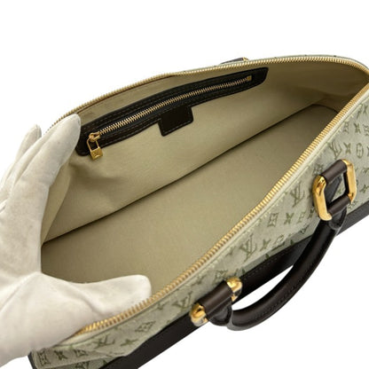 LOUIS VUITTON ルイヴィトン アルマロン ハンドバッグ モノグラムミニ カーキ/ブラウン 廃番 M92206 ブランド レディース キャンバス 中古 W４