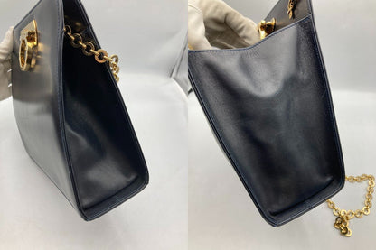 Salvatore Ferragamo サルヴァトーレフェラガモ ガンチーニ チェーン ショルダーバッグ 中古 D4