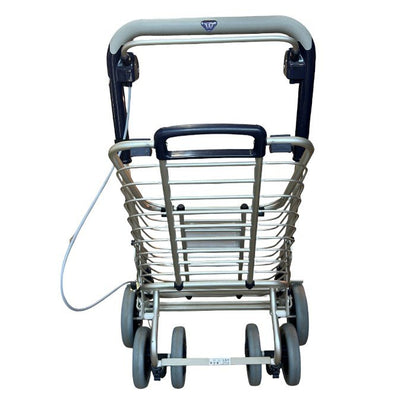 ユーバ産業 アルミワイヤー ショッピングカート マイバッグ カート 買い物 折りたたみ 中古 W４