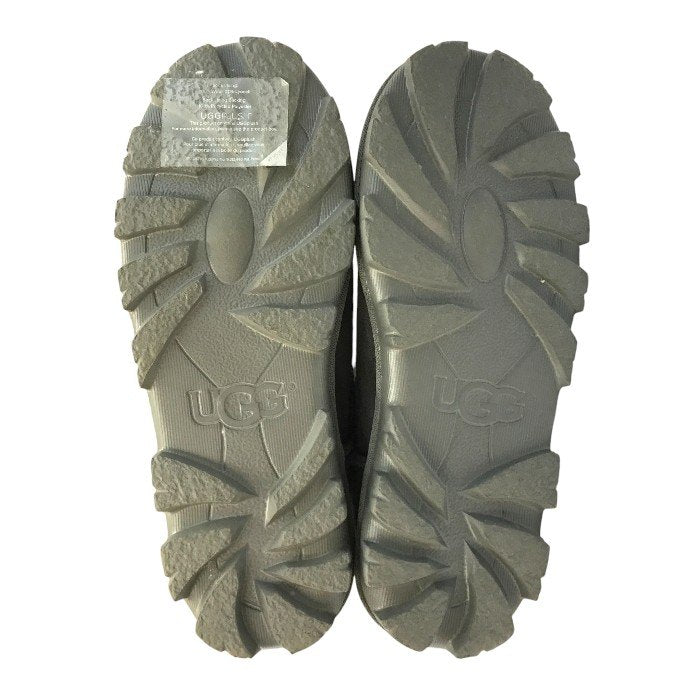 UGG アグ エッセンシャルミニ ムートンブーツ レディース ESSENTIAL MINI ウール グレー 24cm 1016063 中古 T1