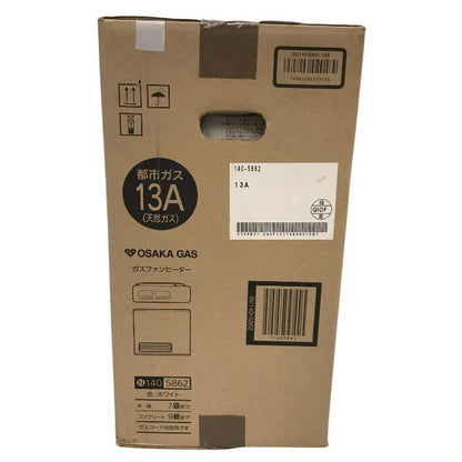 大阪ガス ガスファンヒーター ホワイト 都市ガス用 木造～7畳/コンクリート～9畳 140-5862-13A 中古 Y1