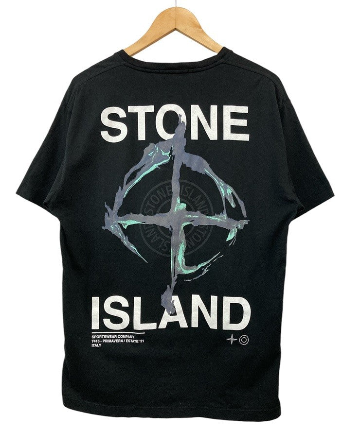 STONE ISLAND ストーンアイランド バックプリント Tシャツ 74152NS85 サイズXL 中古 D4
