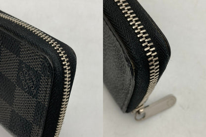 LOUIS VUITTON ルイヴィトン ジッピーコインパース ダミエ グラフィット N63076 中古 D4