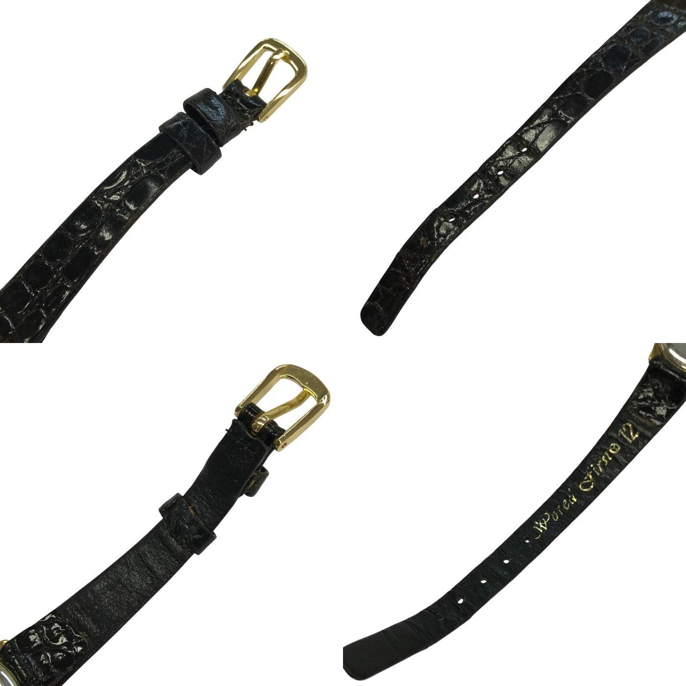 LONGINES ロンジン 腕時計 レディース アナログ クォーツ シンプル ヴィンテージ ゴールド/ブラック 717 4302 中古 T1