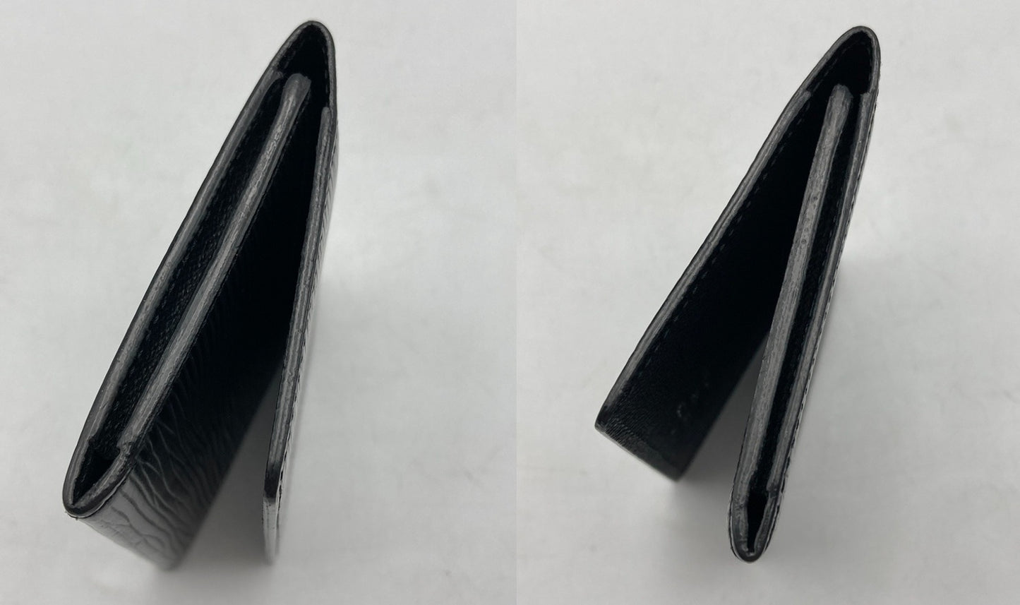 LOUIS VUITTON ルイヴィトン エピ アンヴェロップ カルト ドゥ ヴィジット カードケース 名刺入れ ノワール M56582 中古 D4