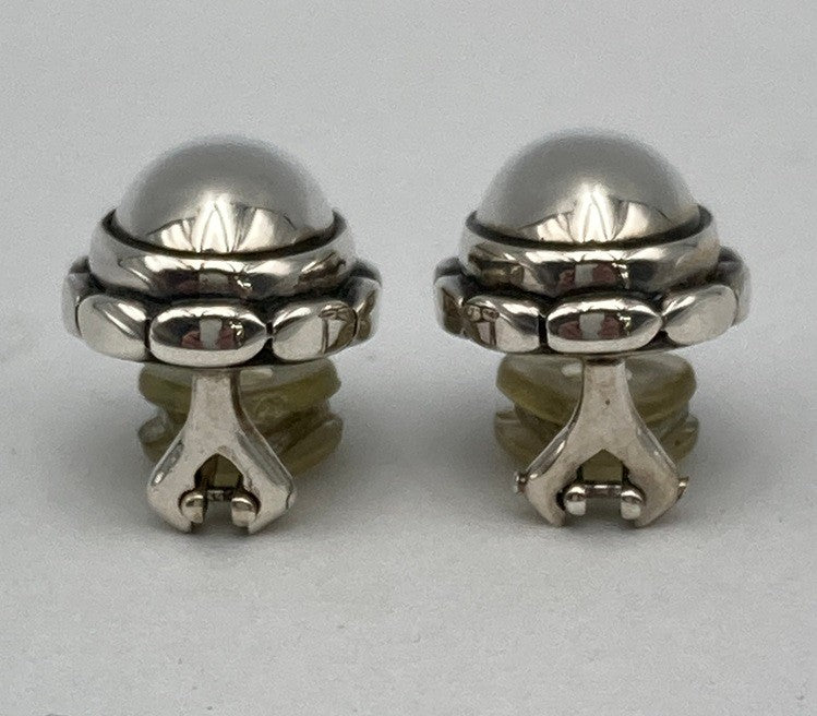 GEORG JENSEN ジョージジェンセン 2001年 ヘリテージ イヤーイヤリング SV925 中古 D4