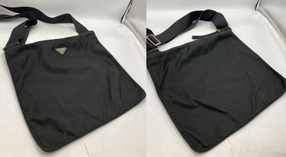 PRADA プラダ テスート 三角プレート ショルダーバッグ 中古 D4