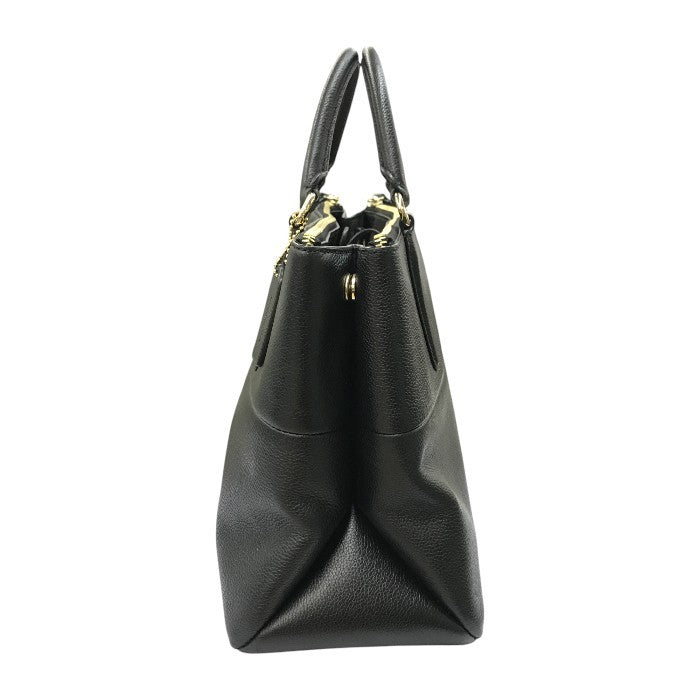 COACH コーチ ハンドバッグ レディース レザー 2way 斜め掛け ショルダー ターンロック ブラック 33731 中古 T1