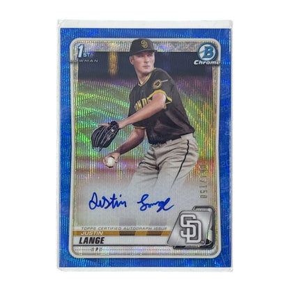 TOPPS MLBカード BOWMAN CHROME 1ST JUSTIN LANGE SAN DIEGO PADRES /150 #CDA-JL 中古 IT1