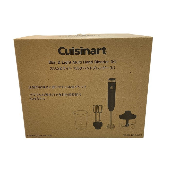 クイジナート スリム & ライト マルチ ハンドブレンダー ブラック HB-504KJ ハンディブレンダー スタイリッシュ 下ごしらえ中古 R1
