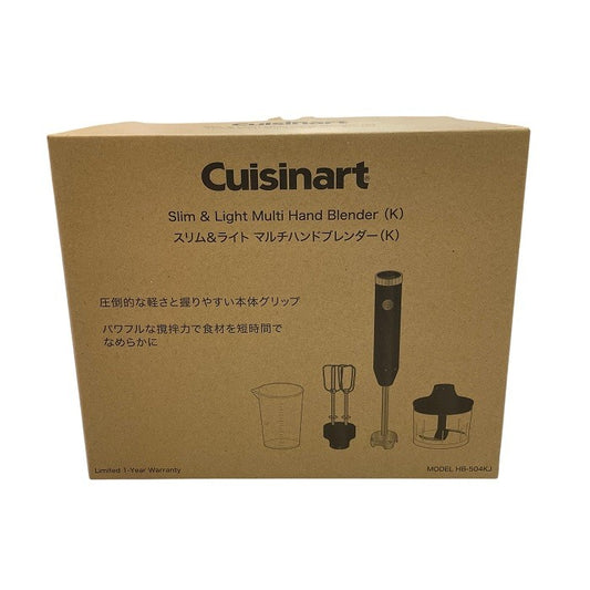 クイジナート スリム & ライト マルチ ハンドブレンダー ブラック HB-504KJ ハンディブレンダー スタイリッシュ 下ごしらえ中古 R1