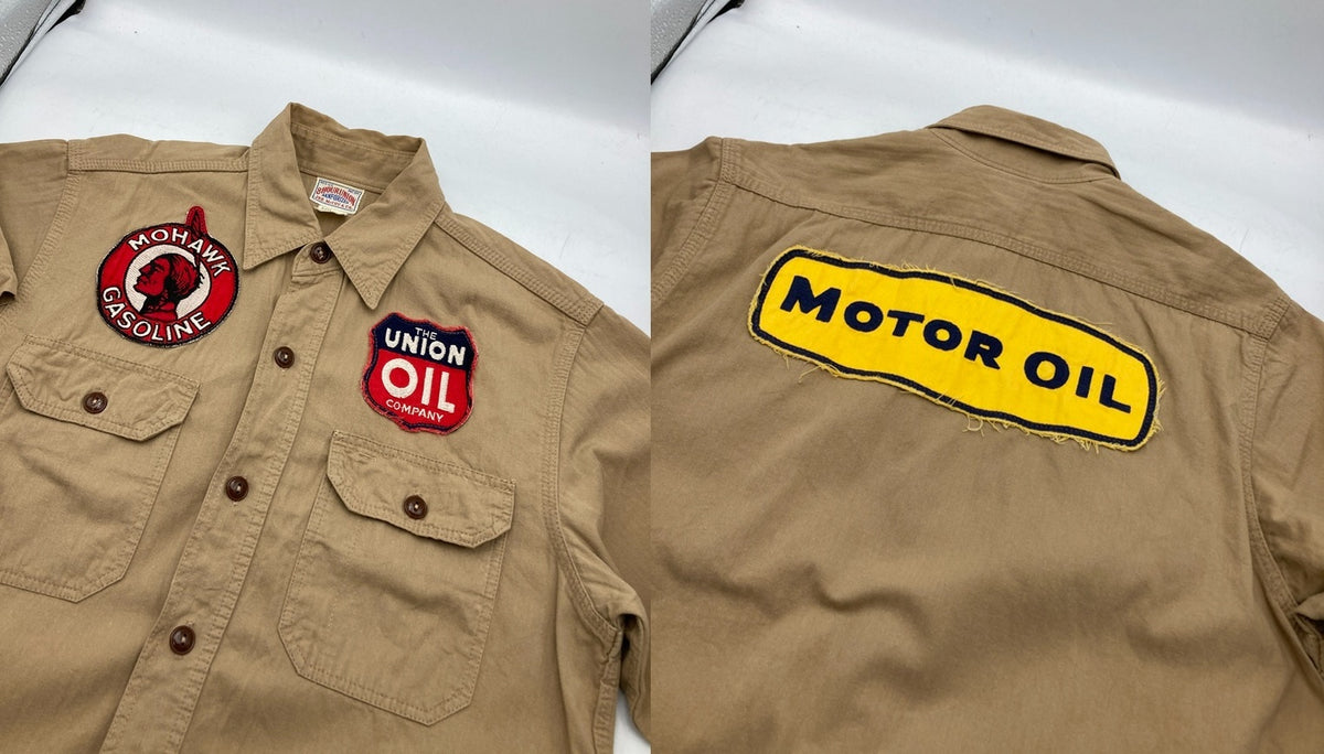 THE REAL McCOY’S ザリアルマッコイズ JOE McCOY 8HOUR UNION ワッペン ワークシャツ サイズ14 メンズ 中古 D4