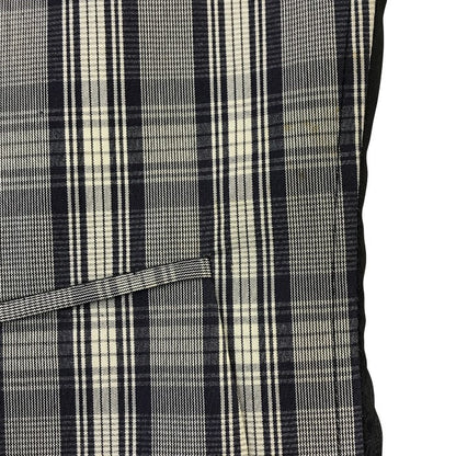 ヴィヴィアンウエストウッドマン ジレ メンズ チェック柄 ベスト オーブボタン ネイビー/ブラック 46サイズ 4447-1903 中古 T1