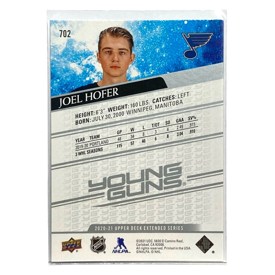 UPPER DECK NHLカード EXTENDED SERIES JOEL HOFER BLUES #702 中古 IT2