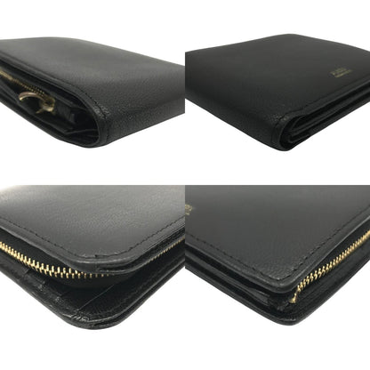 PORTER GIRL GEM ポーターガール 財布 レディース 2つ折り レザー ホック L字ファスナー ブラック 109-03820 中古 T1