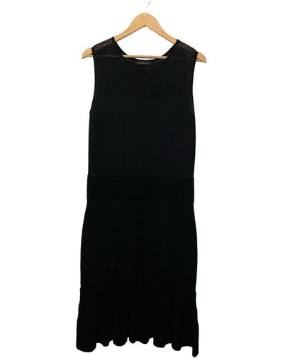 DAMA collection ダーマコレクション ノースリーブ ワンピース サイズLL ブラック 13630-00078 中古 D4