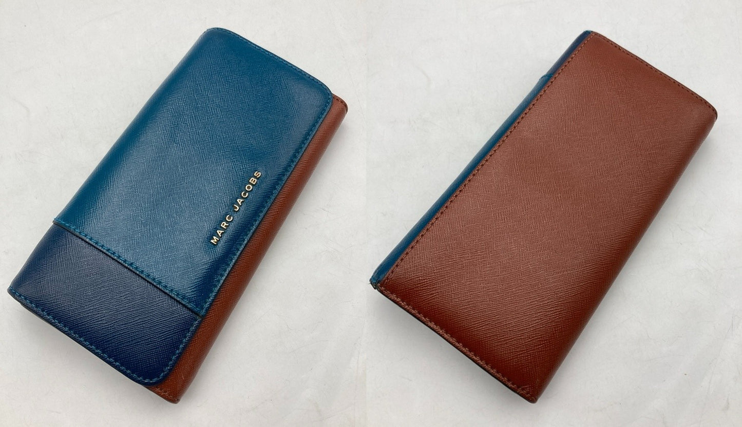 MARC JACOBS マークジェイコイブス レザー 2つ折り 長財布 中古 D4