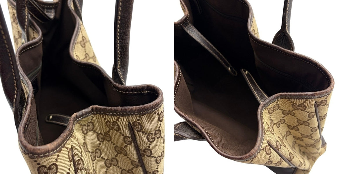 グッチ GUCCI プリンシー GGキャンバス トートバッグ 163805 鞄 ブランド レディース レザー おしゃれ 中古 W４