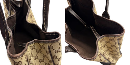 グッチ GUCCI プリンシー GGキャンバス トートバッグ 163805 鞄 ブランド レディース レザー おしゃれ 中古 W４