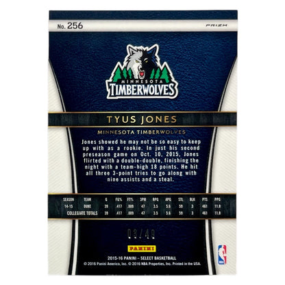 PANINI NBAカード SELECT PRIZM TYUS JONES TIMBERWOLVES /49 #256 中古 IT2