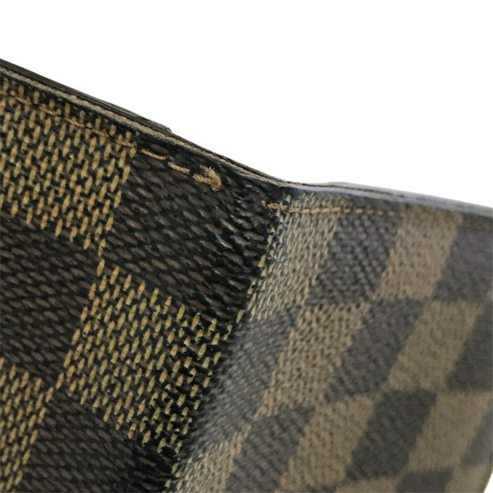 LOUIS VUITTON ルイヴィトン ダミエ ポルトバルールカルトクレディ 長財布 メンズ 小銭入れなし 長札入れ ブラウン N61823 中古 T1