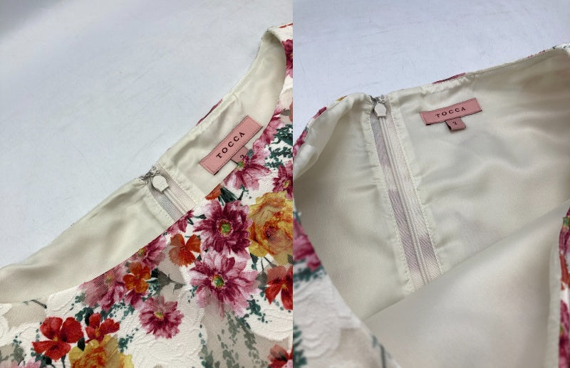 TOCCA トッカ 洗える！GERBERA ドレス ワンピース サイズ2 レディース 中古 D4