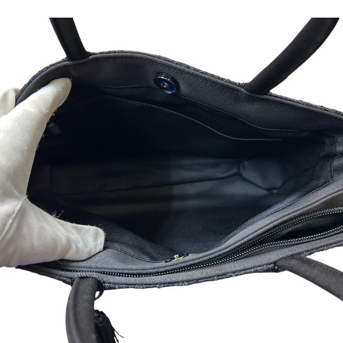 IWASA イワサ 岩佐 ブラック フォーマルバッグ 鞄 お葬式 入学式 卒業式 レディース 花柄 中古 W４