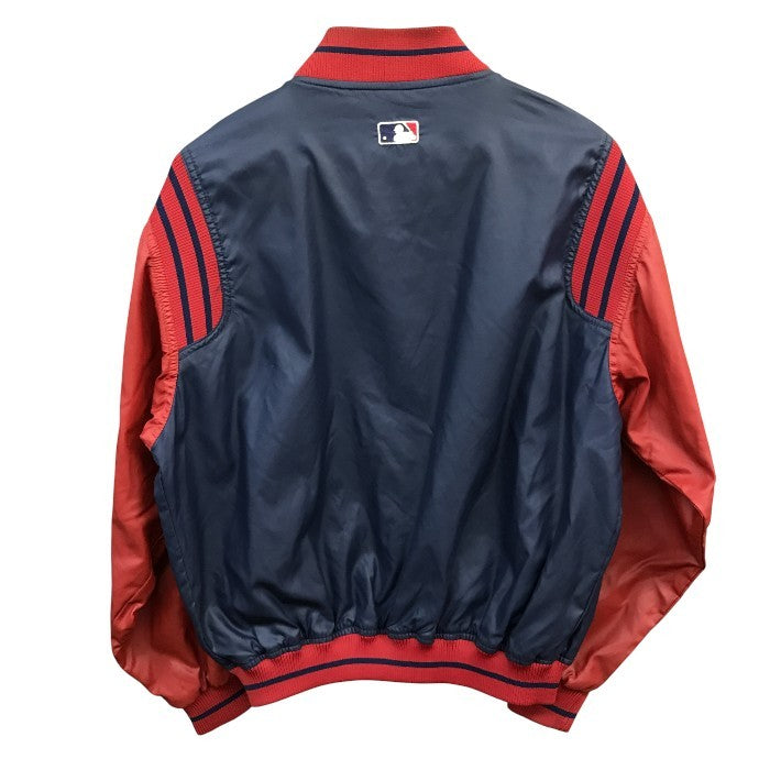 Majestic インディアンス スタジャン メンズ 秋冬 ナイロン ネイビー/レッド XLサイズ 中古 M1