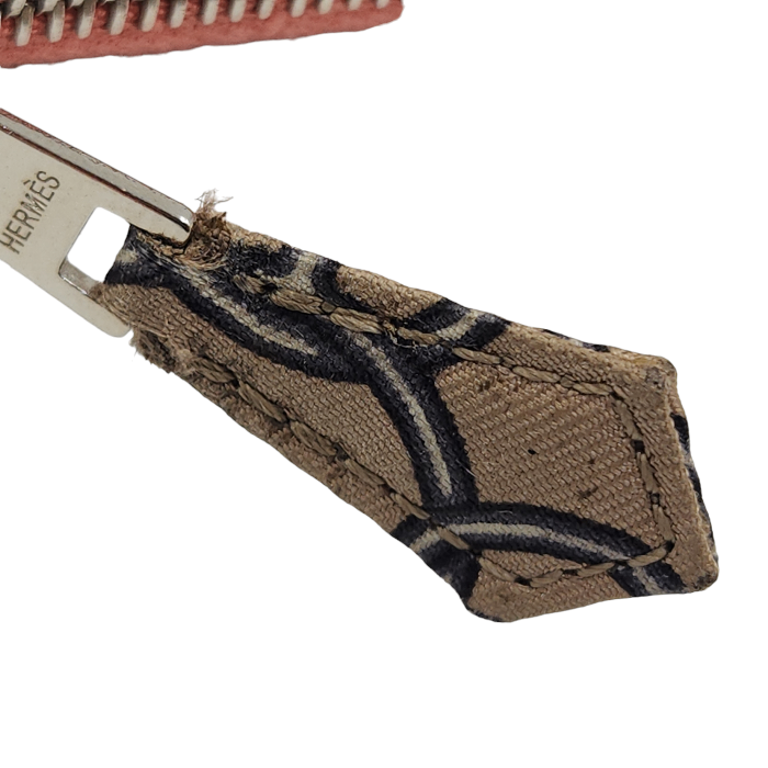 HERMES エルメス アザップロングシルクイン エプソン 長財布 レディース ラウンドジップ フラミンゴ ファスナー 中古 T1