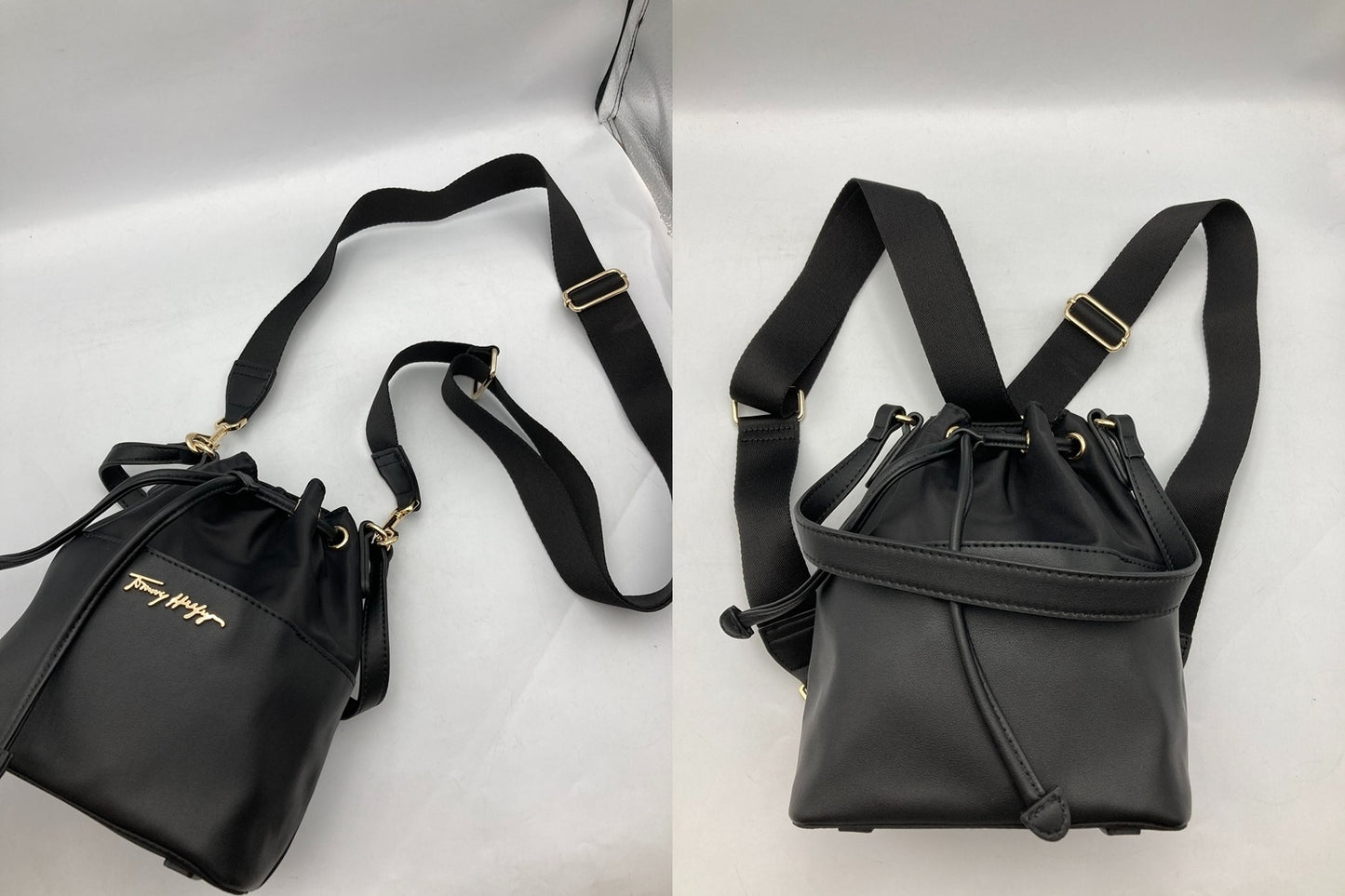 TOMMY HILFIGER トミーヒルフィガー 3WAY バケットバッグ AW12468 BDS 中古 D4