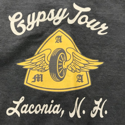 TOYS McCOY トイズマッコイ Tシャツ メンズ コットン 半袖 AMA Gypsy Tour プリント グレー Mサイズ 中古 T1