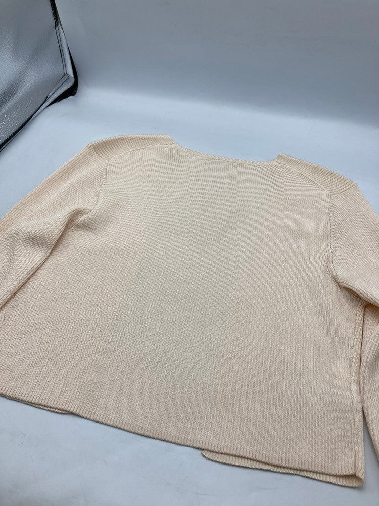 TOCCA トッカ エコファー付き ボレロ カーディガン 488445 サイズXS アイボリーピンク 中古 D4