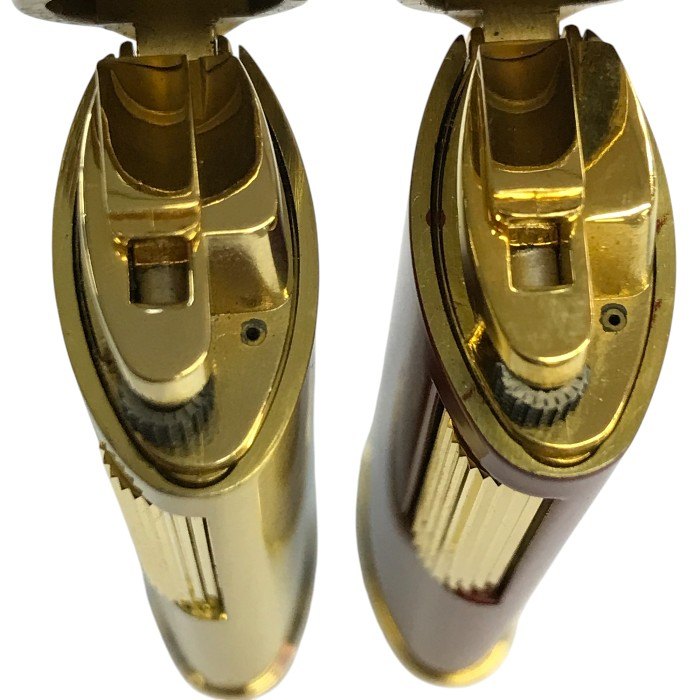 SONIA RYKIEL / GIVENCHY ガスライター 3点セット スリム 着火未確認 ジャンク品 ゴールド/レッド/シルバー 中古 T1