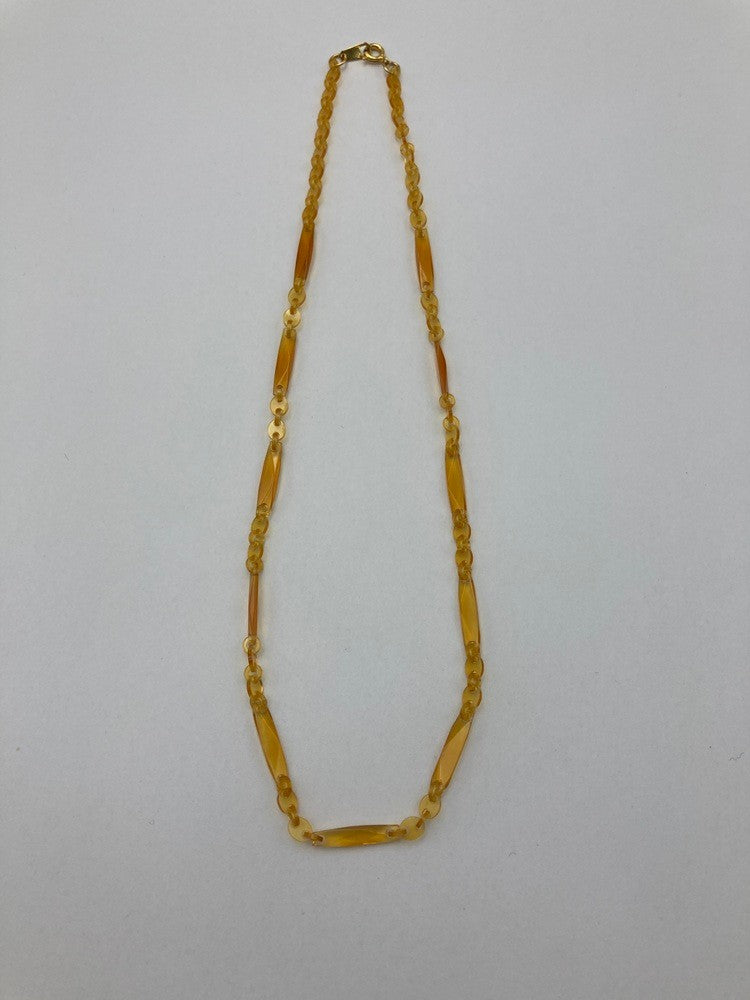 本鼈甲 べっ甲 白甲 ネックレス 中古 D4