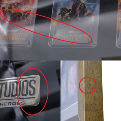 MARVEL MCU 映画ポスター 額装ピンズセット 「マーベル・スタジオ/ヒーローたちの世界へ」 会場限定 中古 a1