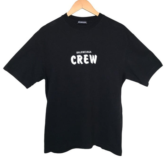 バレンシアガ BALENCIAGA CREW プリント Tシャツ XXS トップス 夏 半袖 メンズ 中古 W1