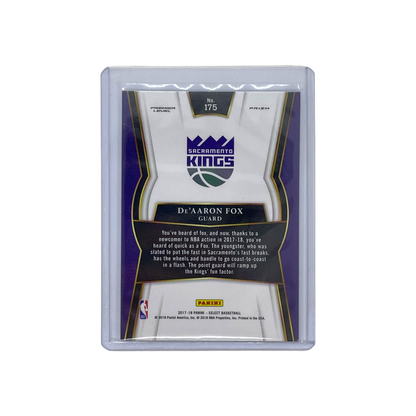 PANINI NBAカード SELECT PREMIER LEVEL PRIZM DE'AARON FOX #175 中古 IT1