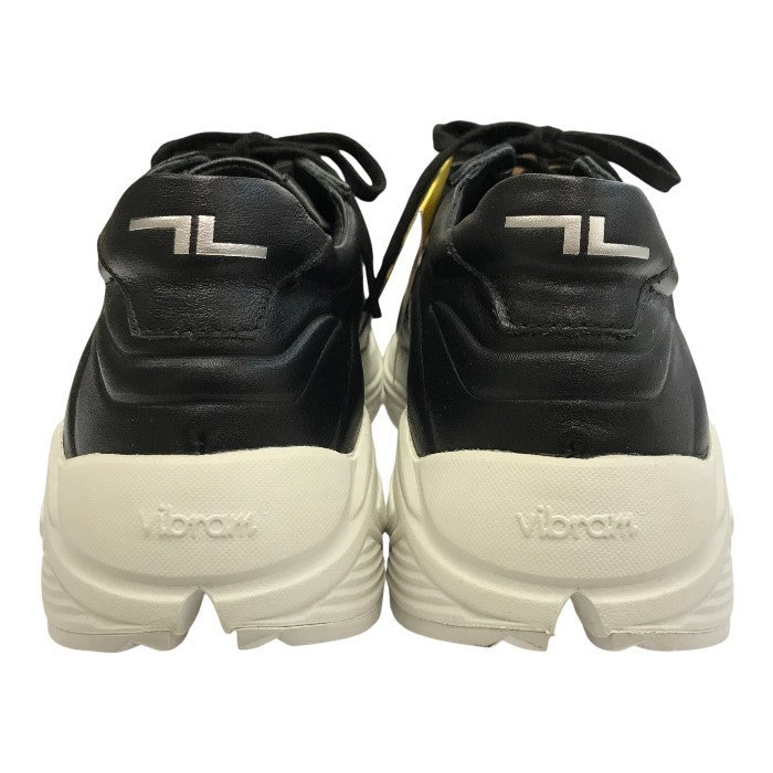 PREMIER SEVEN プレミアセブン KABUKU 2.0 スニーカー メンズ レザー 歌舞伎 Vibram 厚底 ビブラムソール ブラック 42サイズ(26.5～27.0cm) 中古 T1