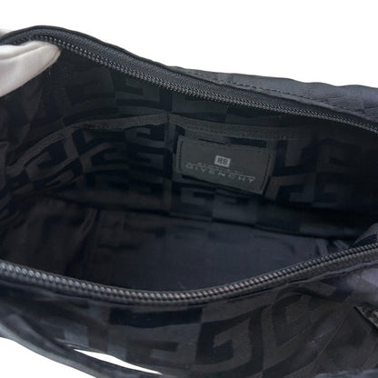 GIVENCHY ジバンシー 4ｇ ワンショルダー バッグ 鞄 ハンドバッグ 小さめ ミニ レディース ブラック 総柄 中古 W４